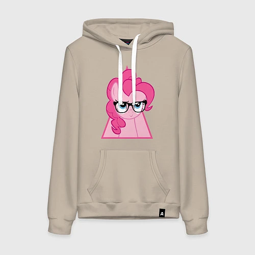 Женская толстовка-худи Pinky Pie hipster / Миндальный – фото 1