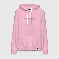 Толстовка-худи хлопковая женская Flugegeheimen, цвет: светло-розовый
