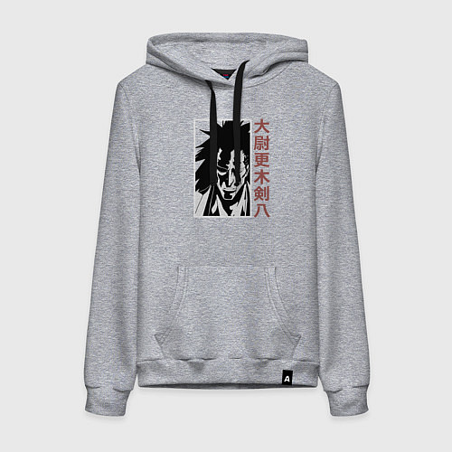 Женская толстовка-худи Кенпачи Зараки / Меланж – фото 1