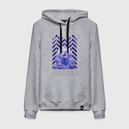 Женская толстовка-худи Твин пикс / Меланж – фото 1