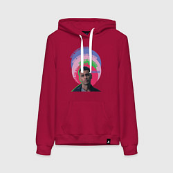 Толстовка-худи хлопковая женская Brassic Fuck Quinoa Vinnie, цвет: маджента
