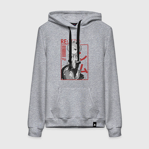 Женская толстовка-худи Re:Zero Rem / Меланж – фото 1