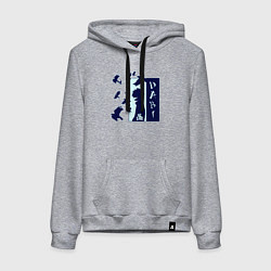 Толстовка-худи хлопковая женская Моя геройская академия Даби, цвет: меланж