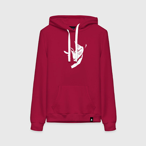 Женская толстовка-худи Луффи из аниме One Piece / Маджента – фото 1