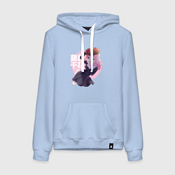 Толстовка-худи хлопковая женская Chika Fujiwara, цвет: мягкое небо