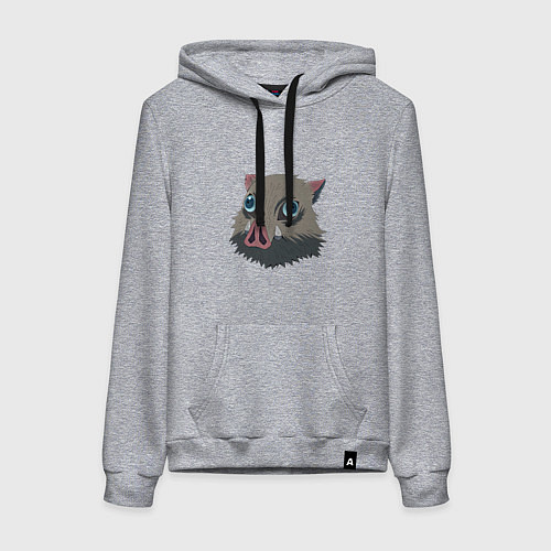 Женская толстовка-худи Клинок, рассекающий демонов / Меланж – фото 1