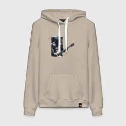 Толстовка-худи хлопковая женская Уэс, цвет: миндальный