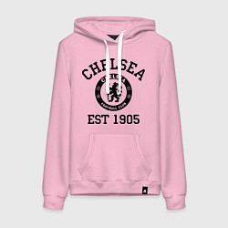 Толстовка-худи хлопковая женская Chelsea 1905, цвет: светло-розовый