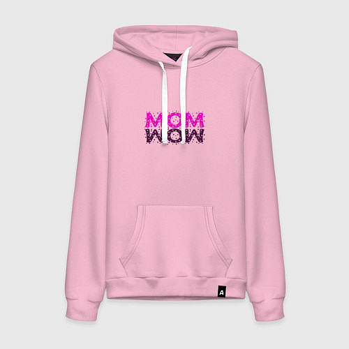 Женская толстовка-худи MOM / Светло-розовый – фото 1