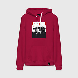 Толстовка-худи хлопковая женская Большой куш Гай Ричи, цвет: маджента