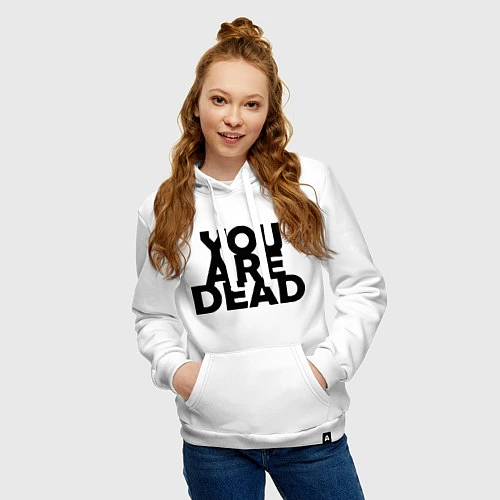 Женская толстовка-худи DayZ: You are Dead / Белый – фото 3