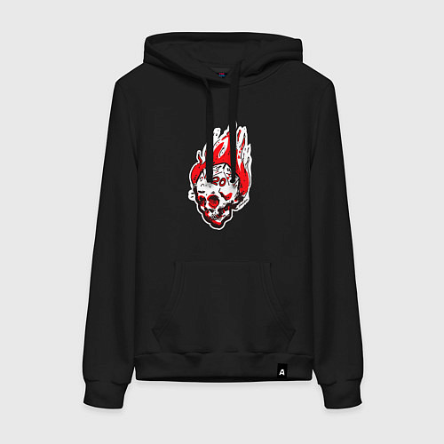 Женская толстовка-худи Критический бросок outline / Черный – фото 1