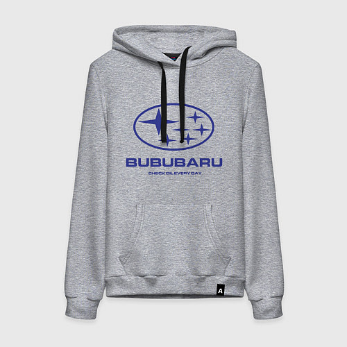 Женская толстовка-худи Subaru Bububaru / Меланж – фото 1