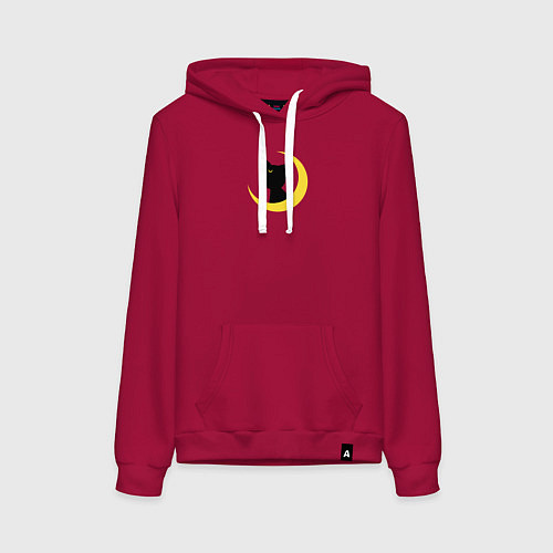 Женская толстовка-худи Луна пара Артемиса / Маджента – фото 1