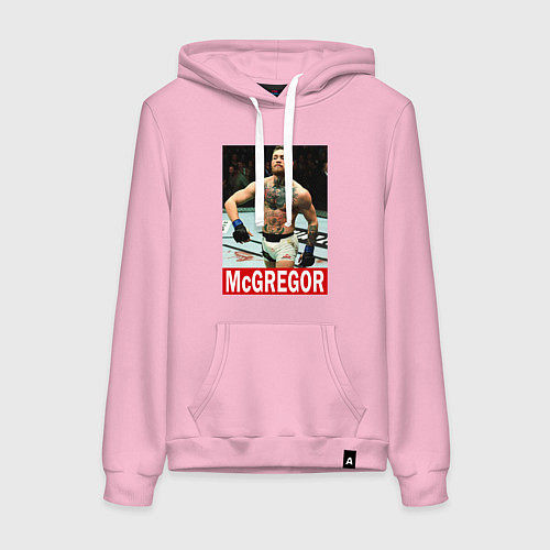 Женская толстовка-худи Конор МакГрегор McGregor / Светло-розовый – фото 1