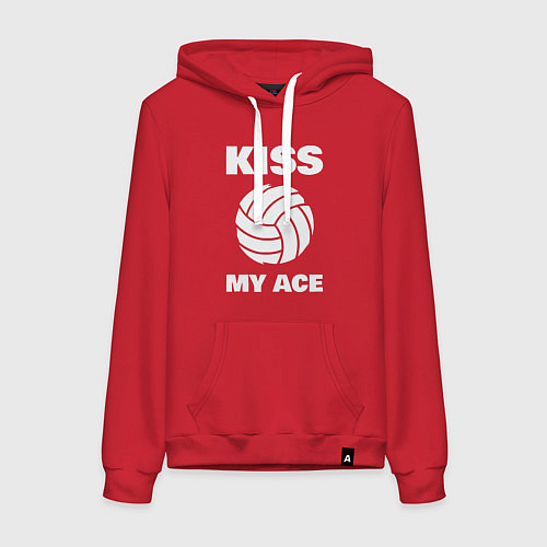 Женская толстовка-худи Kiss - My Ace / Красный – фото 1