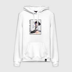 Толстовка-худи хлопковая женская Милашка Рокси, цвет: белый