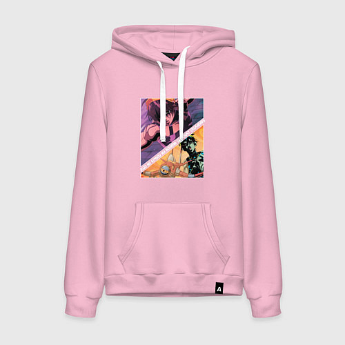 Женская толстовка-худи Наранча Гирга из ДжоДжо / Светло-розовый – фото 1