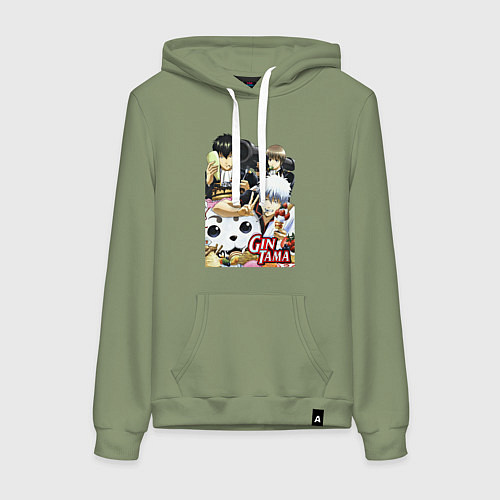 Женская толстовка-худи Gintoki ice cream / Авокадо – фото 1