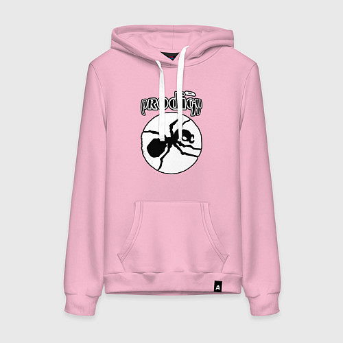 Женская толстовка-худи The prodigy ant / Светло-розовый – фото 1