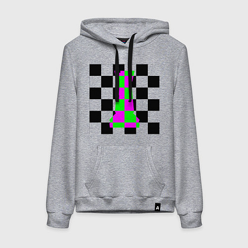 Женская толстовка-худи Ладья / Меланж – фото 1