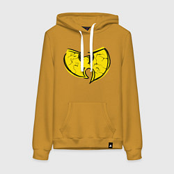 Толстовка-худи хлопковая женская Style Wu-Tang, цвет: горчичный