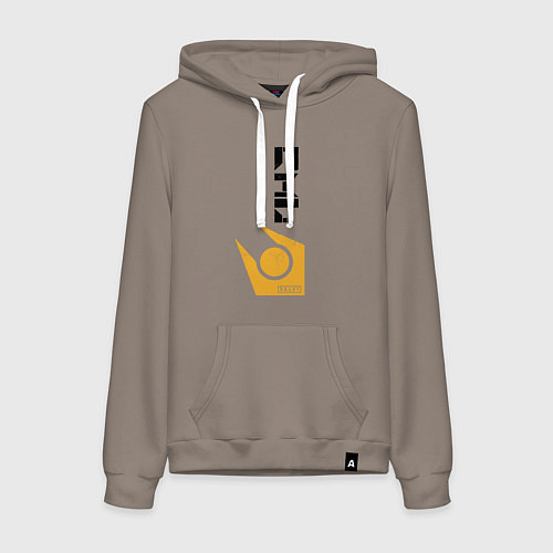 Женская толстовка-худи Half life - city17 / Утренний латте – фото 1