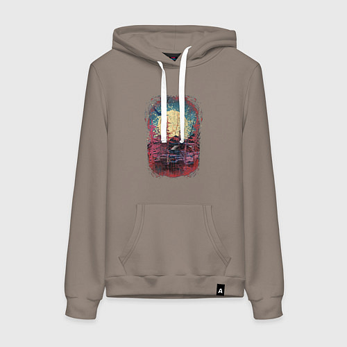 Женская толстовка-худи Внедорожник вне дорог / Утренний латте – фото 1