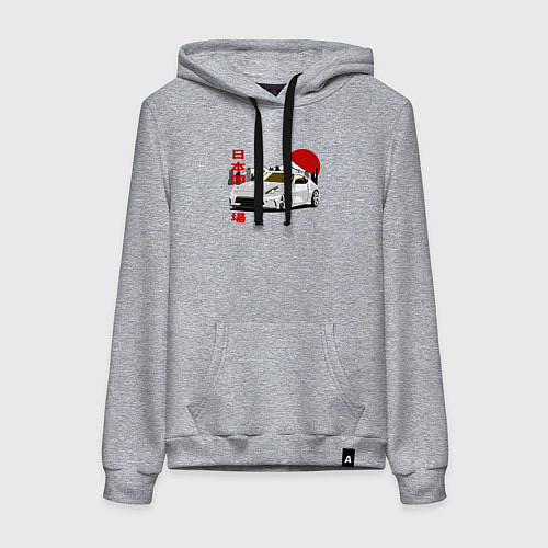 Женская толстовка-худи Nissan fairlady z34 370z / Меланж – фото 1