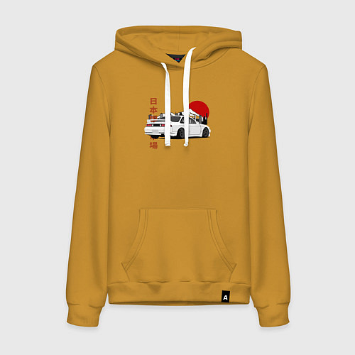 Женская толстовка-худи Nissan Silvia S14 Sr20 Japan Car / Горчичный – фото 1