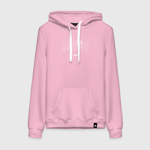 Женская толстовка-худи Звездная Лиса / Светло-розовый – фото 1