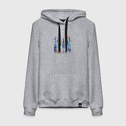 Женская толстовка-худи Радужная Лиса