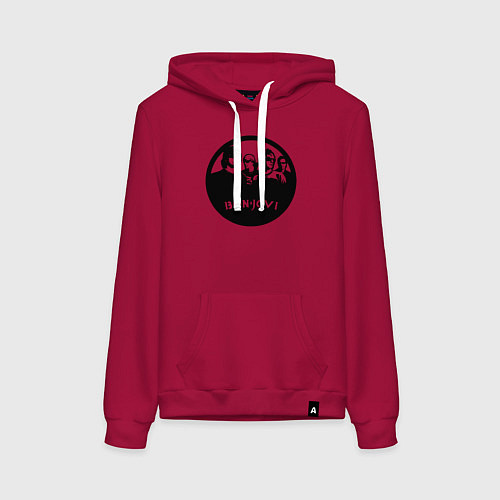 Женская толстовка-худи Bon Jovi rock / Маджента – фото 1