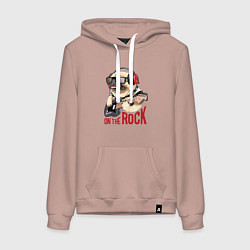 Женская толстовка-худи Крутой мрпс играет на гитаре