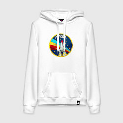 Женская толстовка-худи NASA - emblem - USA