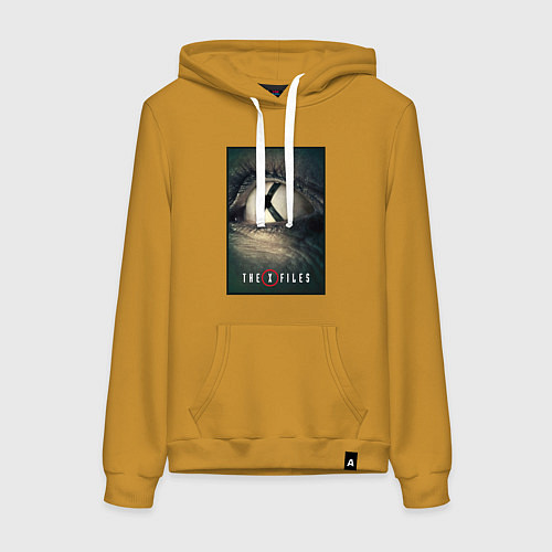Женская толстовка-худи X - Files poster / Горчичный – фото 1