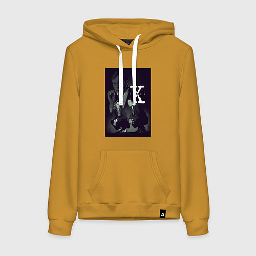 Женская толстовка-худи X poster / Горчичный – фото 1