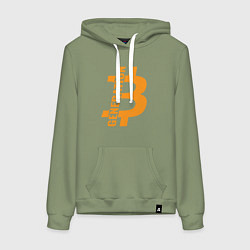 Женская толстовка-худи Поколение биткоин