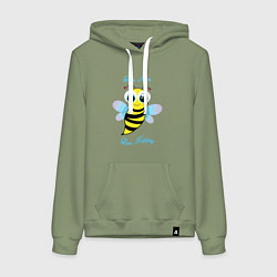 Женская толстовка-худи Будь милым и счастливым