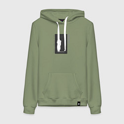 Толстовка-худи хлопковая женская Экичи: Крутой учитель Онидзука, цвет: авокадо