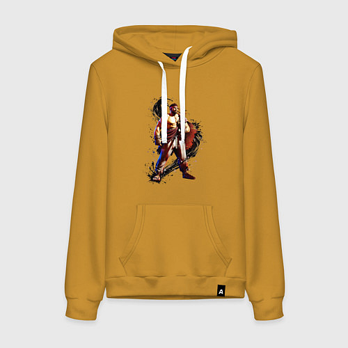 Женская толстовка-худи Street Fighter 6 Ryu / Горчичный – фото 1