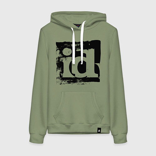 Женская толстовка-худи ID software logo / Авокадо – фото 1