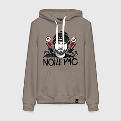 Толстовка-худи хлопковая женская Иван Александрович, цвет: утренний латте