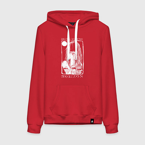 Женская толстовка-худи Bring Me the Horizon girl / Красный – фото 1