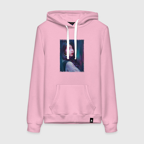 Женская толстовка-худи АйЮ арт - IU / Светло-розовый – фото 1