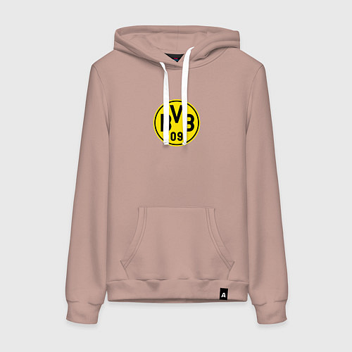 Женская толстовка-худи Borussia fc sport / Пыльно-розовый – фото 1
