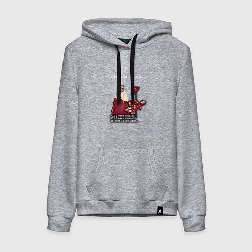 Женская толстовка-худи Depeche Mode - Dave Gahan enjoy the silence / Меланж – фото 1