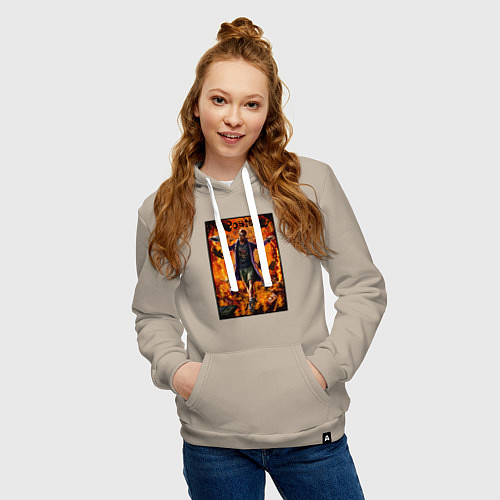 Женская толстовка-худи Postal - почтальон / Миндальный – фото 3