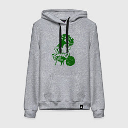Толстовка-худи хлопковая женская Go Celtics, цвет: меланж