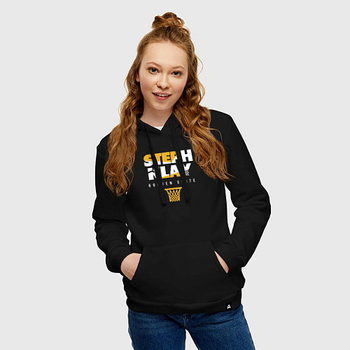 Женская толстовка-худи Steph and Klay / Черный – фото 3